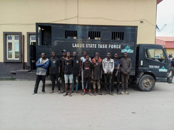 Lagos State Arrests 12 Miscreants For Causing Menace