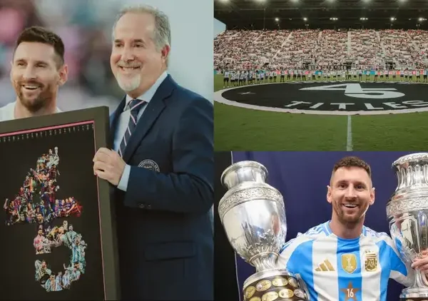 Inter Miami pays tribute to Messi following his Copa America Victory.