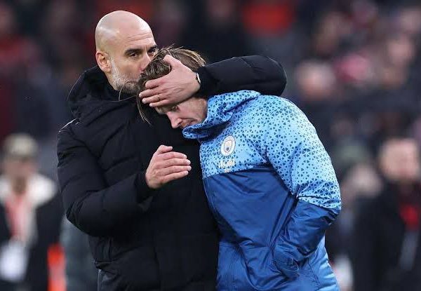 Guardiola, ‘De Bruyne is not leaving Manchester City’.