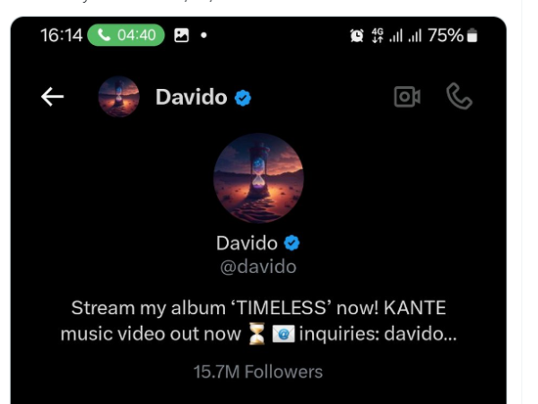 PHOTO STORY: Twitter User Accuses Davido of Breaking Promise for SSA New Media Role, Shares Screenshots of Chats