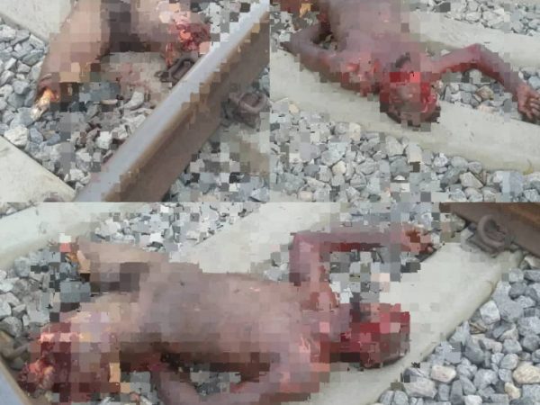 GRAPHIC: Man Crushed to D£ath by Train in Lagos’ Cappa Area