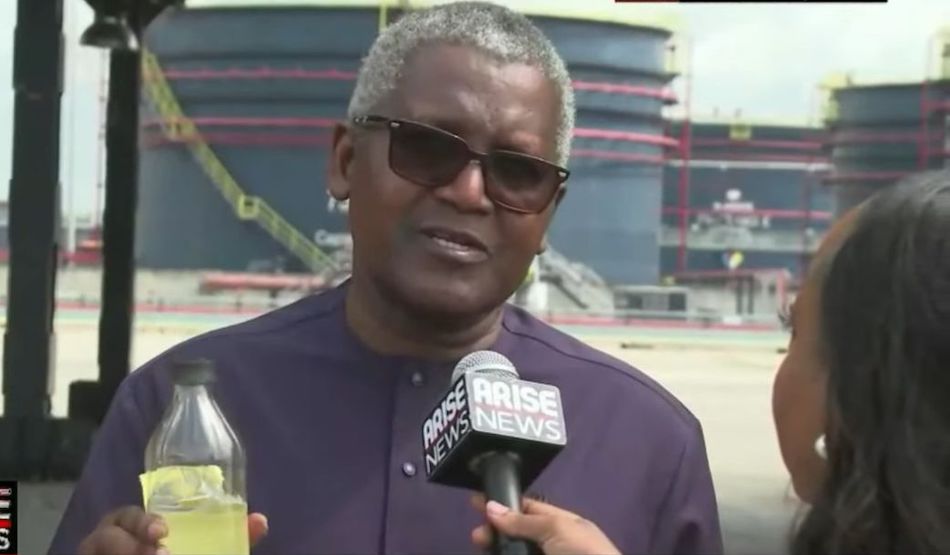 JUST IN: Dangote Refinery Presents First Petrol Sample