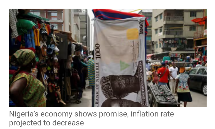 Nigeria economy shows inflation rate projects to decrease