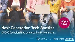 Bertelsmann-Udacity Next Generation Tech Booster Scholarship 2025 – Empowering Global Learners in Tech