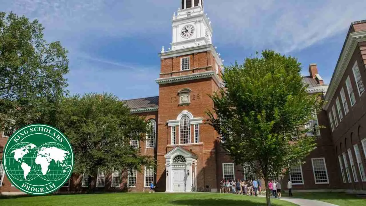 Dartmouth College King Scholarship Program for Undergraduates 2025