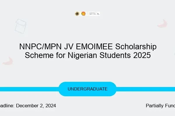 NNPC/MPN JV Announces 2025 EMOIMEE Scholarship Scheme for Nigerian Students