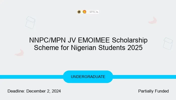 NNPC/MPN JV Announces 2025 EMOIMEE Scholarship Scheme for Nigerian Students