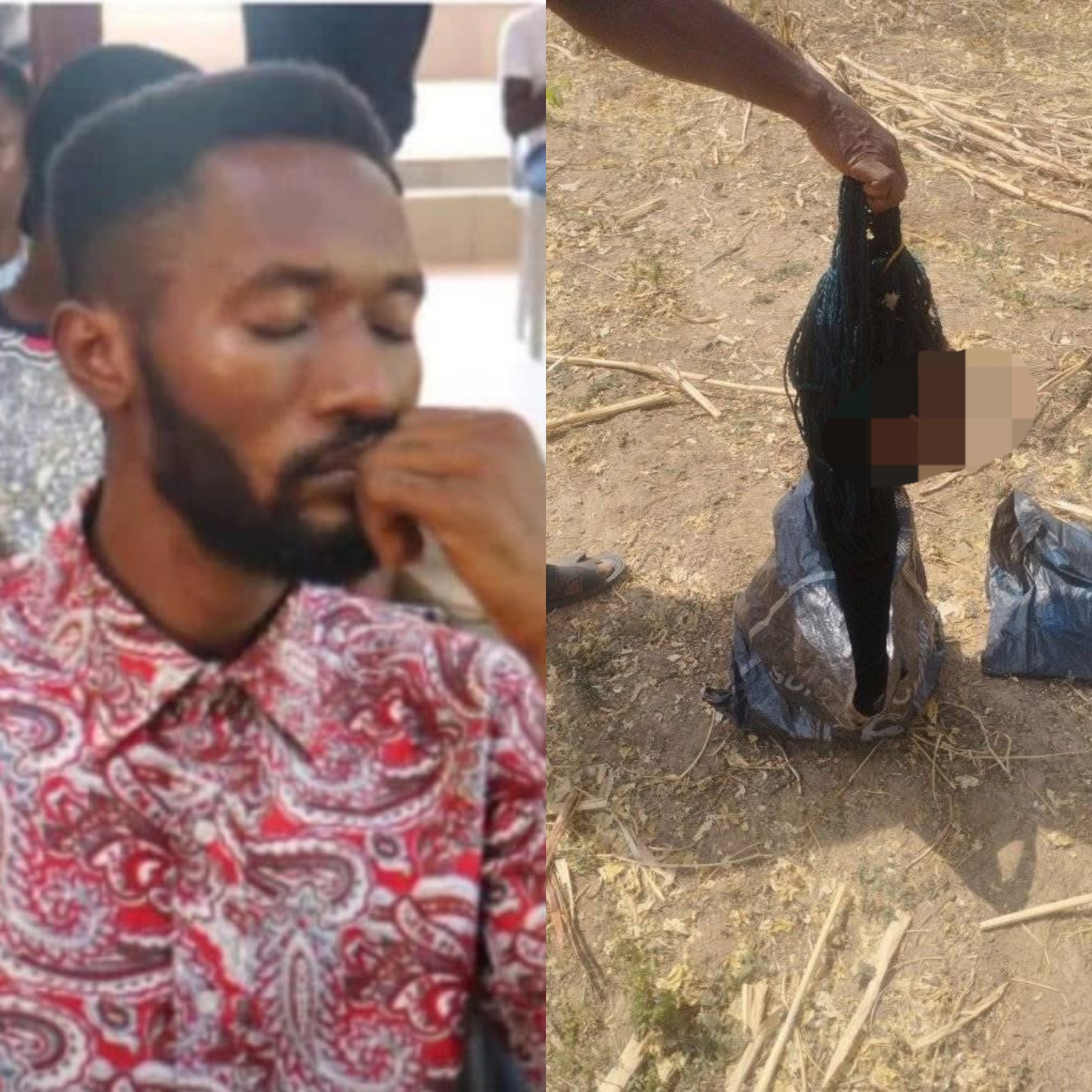 Abuja gospel singer Timileyin Ajayi caught with girlfriend’s severed head in nylon bag; officer rejects ₦100m bribe to cover the case (Video)